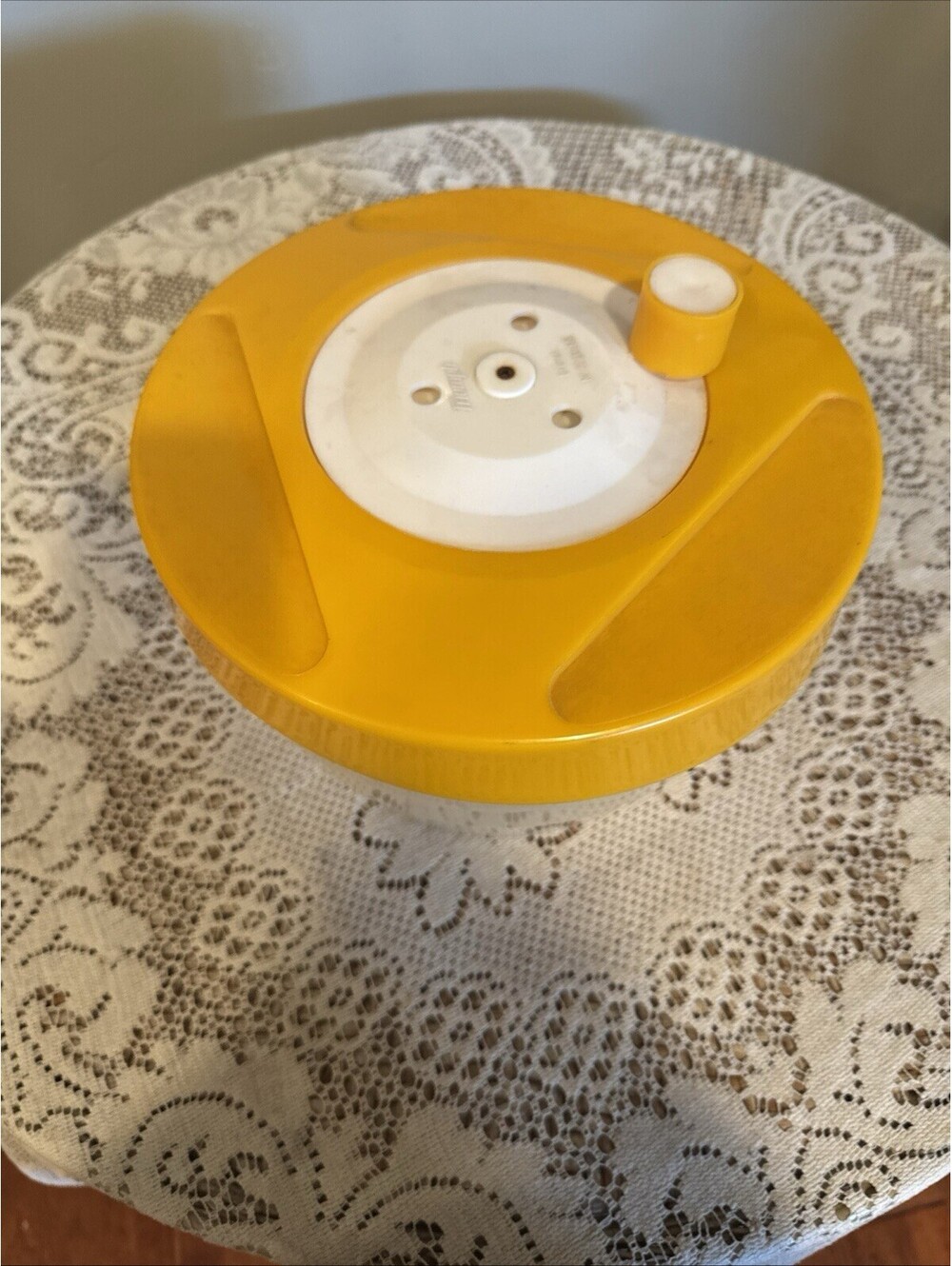 Triumph Brevet Salad Spinner Yellow 7220266 Complete FRANCE VTG Retro Kitchen